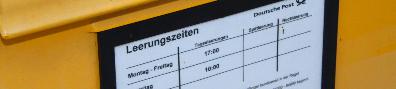 Andreas Hopf Briefkasten Post DHL - Foto: www.peppUP.de